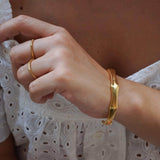 Gold Bold Angular-Shaped Cuff