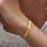 Gold Bold Angular-Shaped Cuff