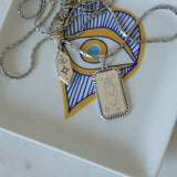 Ασημένιο Κολιέ με Μάτι