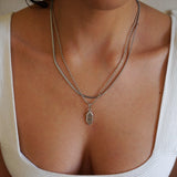 Ασημένιο Κολιέ με Μάτι