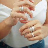 Silver Thin Soft Curve Ring
