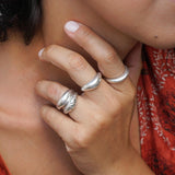 Silver Thin Soft Curve Ring