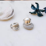 Silver Bold/Floral Dome Ring
