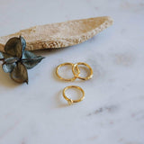 Tiny Thin Gold Rhombus Band Pinky Ring