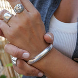 Silver Bold Cuff Bracelet