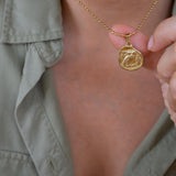 Gold ATHENA'S OWL necklace