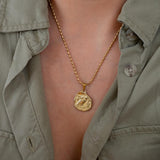 Gold ATHENA'S OWL necklace