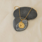 Gold ATHENA'S OWL necklace