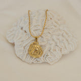 Gold ATHENA'S OWL necklace