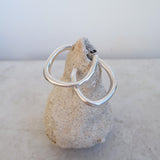Silver BOLD hoop earrings
