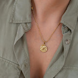 Gold ATHENA'S OWL necklace