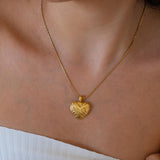 Gold Bold Heart Necklace