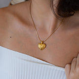 Gold Bold Heart Necklace