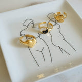 Gold Wrap Heart Pinky Ring