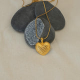 Gold Bold Heart Necklace