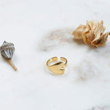 Gold Wrap Heart Pinky Ring