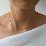 Gold Snake Multi Strand Necklace