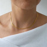 Gold Snake Multi Strand Necklace