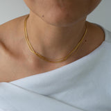 Gold Snake Multi Strand Necklace
