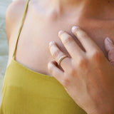 Silver soft dome ring in bold & narrow design