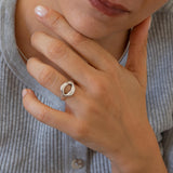 Silver Soft Asymmetric Ring