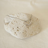 Silver Sun Pendant Necklace