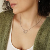 Silver Sun Pendant Necklace