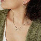 Silver Sun Pendant Necklace