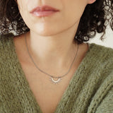 Silver Sun Pendant Necklace