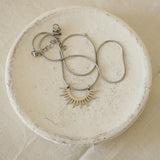 Silver Sun Pendant Necklace