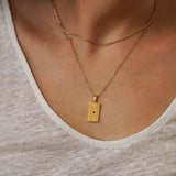 Gold Celestial Pendant Necklace