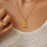 Gold Celestial Pendant Necklace