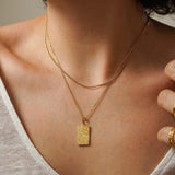 Gold Celestial Pendant Necklace