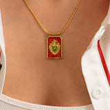 Gold Sacred Heart Necklace