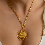 Gold Sun Necklace
