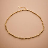 Gold Twine Chain Necklace