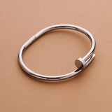 Silver Nail Bracelet