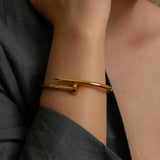 Gold Nail Bracelet