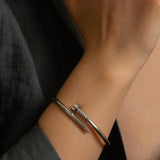 Silver Nail Bracelet