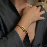 Gold Nail Bracelet