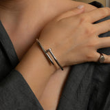 Silver Nail Bracelet