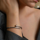 Silver Nail Bracelet