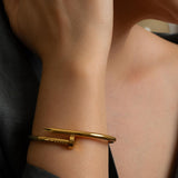 Gold Nail Bracelet
