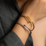 Gold Nail Bracelet