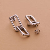 Silver Paperclip Earrings