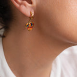 Colorful Heart Hoop Earrings
