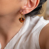 Colorful Heart Hoop Earrings