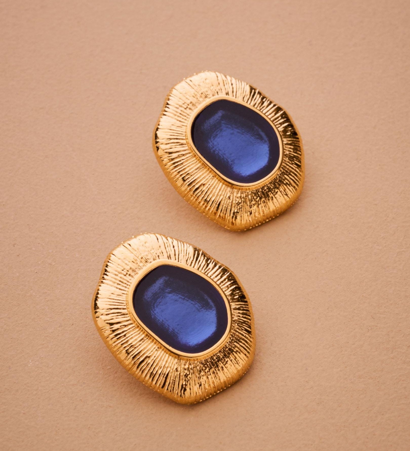 Gold Limpet Shell Stud Earrings