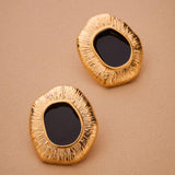 Gold Limpet Shell Stud Earrings