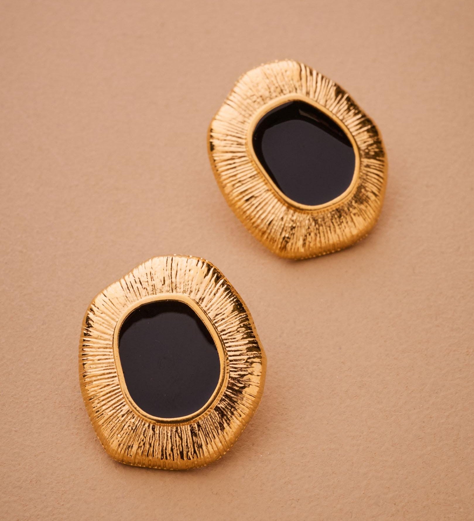 Gold Limpet Shell Stud Earrings